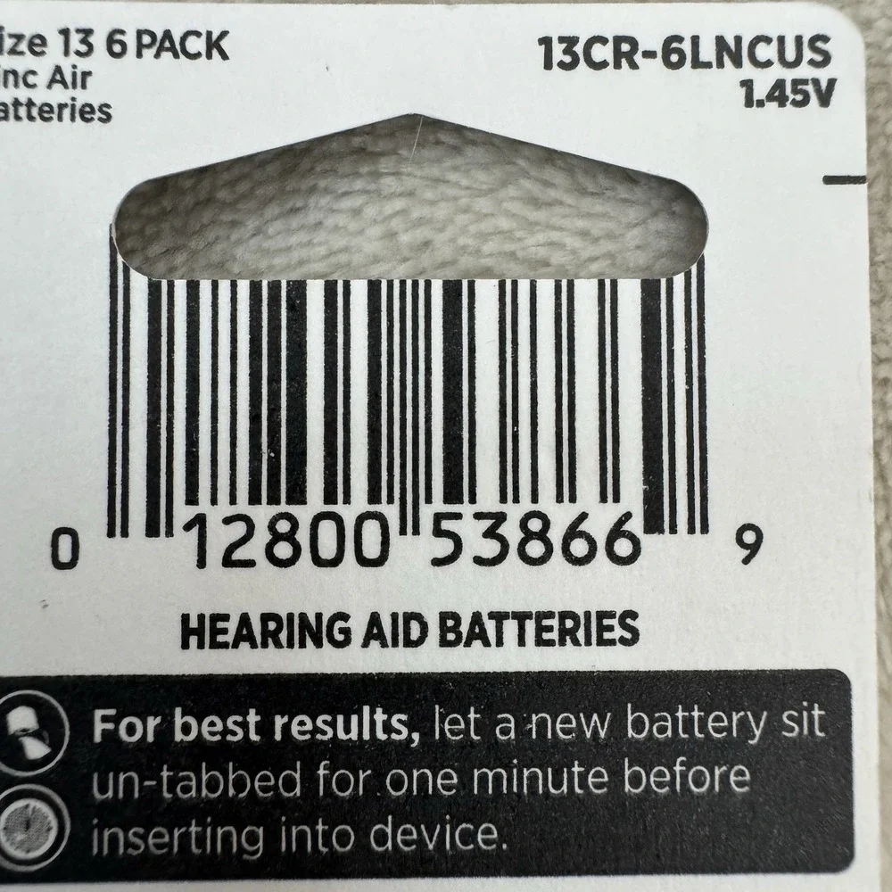 Lot of 4 Rayovac Loud N Clear Size 13 Hearing Aid Batteries 6 Pack Exp 06/2028